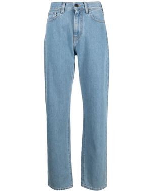 Carhartt Jeans Dritti A Vita Alta W' Noxon - Blu