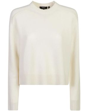 Theory Jersey Corto De Cachemira - Blanco