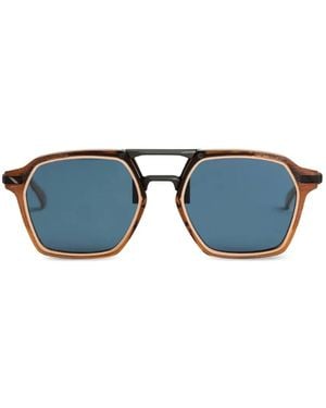 Movitra Lunettes De Soleil Climax À Monture Géométrique - Bleu