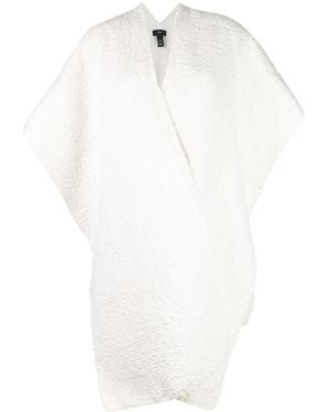 Voz Kurzärmeliger Strickmantel - Weiß