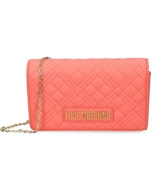Love Moschino Padded Satchel Bag - Pink