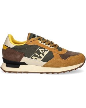 Napapijri Logo-patch Trainers - Brown