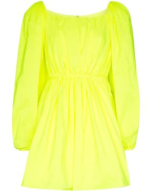 Valentino Garavani Puff Sleeve Mini Dress - Yellow