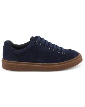 Camper Round Toe Suede Trainers - Blue