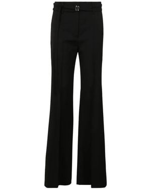 Sportmax Belted Flared Trousers - Black