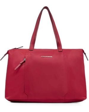Piquadro Pochette D'Ordinateur À Plaque Logo - Red