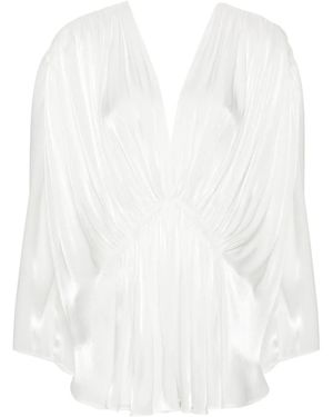 Genny Blusa Lamé - Bianco