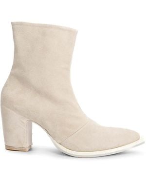 Epice Zari P Pointed-Toe Ankle Boots - White