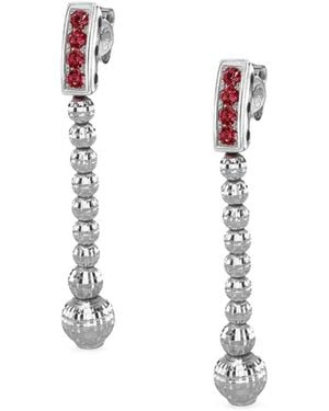 Desmo Crystal Color Drop Earrings - Bianco