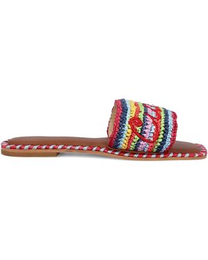 Giada Benincasa Ciao Amore Raffia Sandals - White
