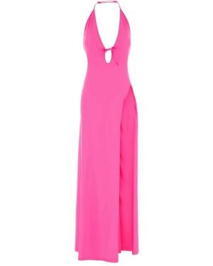 Balenciaga Fluo Stretch Nylon Dress - Pink