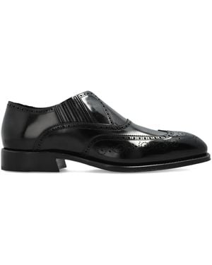 McQueen Leather Loafers - Black