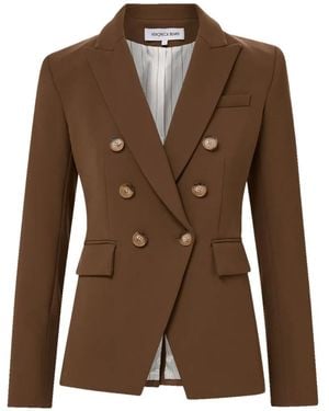 Veronica Beard Miller Double-Breasted Jacket - Brown
