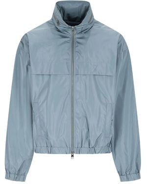 Ami Paris Coupe zip windbreaker - Azul