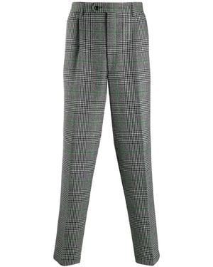 LC23 Tailored Houndstooth Pattern Pants - Gray
