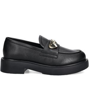 Love Moschino Heart Platform Loafers - Black