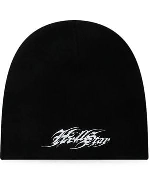 HELLSTAR Tattoo Logo Beanie Hat - Black