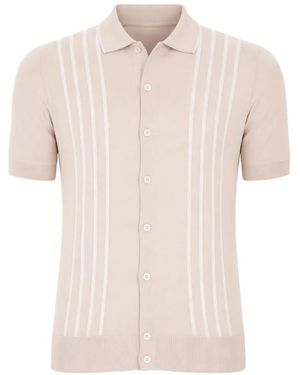 Gran Sasso Vertical-Stripe Shirt - Pink