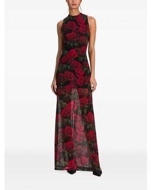 Alice + Olivia Delora Floral-Print Maxi Dress - Red