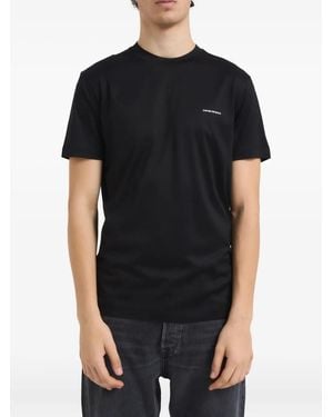 Emporio Armani Logo-Print T-Shirt - Black