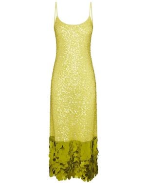 Simon Miller Imogen Sequin-Embellished Maxi Dress - White
