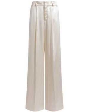 Alberta Ferretti Pleated Pants - White