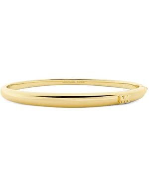 Michael Kors Mk Logo-Plaque Bracelet - Metallic