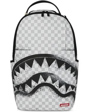 Sprayground Stencil Checkerboard Backpack - White