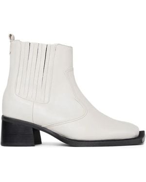 Ninamounah Stiefel Aus Leder 60Mm - Weiß