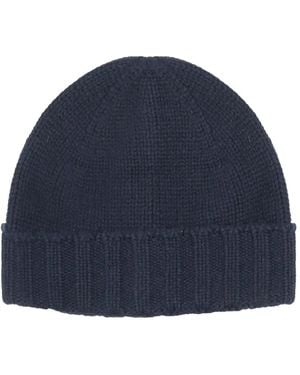 John Galliano Ribbed Cuff Hat - Blue