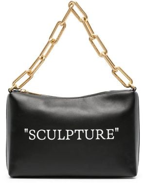 ショルダーバッグ Off White Black Leather Biker Tire Shoulder Bag 20972863_51697635_1000.jpg