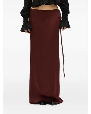 Ann Demeulemeester Cady Side-Tie Skirt - Red
