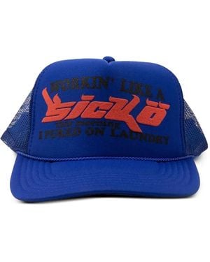 Sicko Casquette À Dos En Résille - Bleu