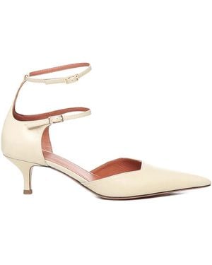 Giuliano Galiano 30Mm Demi Double-Strap Pointed Pumps - Pink