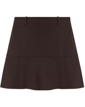 Samsøe & Samsøe A-Line Mini Skirt - Brown