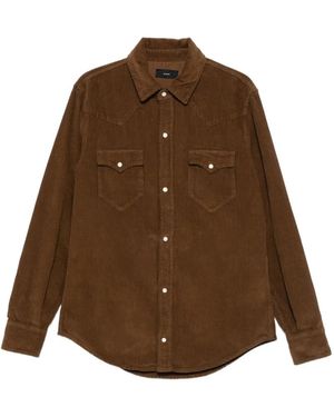 Alanui Decade Corduroy Shirt - Brown