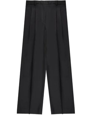 Slowear Pantalon Droit À Design Plissé - Gray