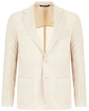 Colamarino Wool Blazer - Natural