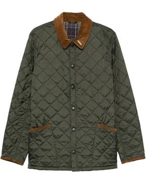 Barbour Liddesdale Quilted-Pattern Jacket - Green