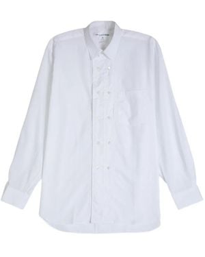 Comme des Garçons Double-breasted chest-pocket shirt - Weiß