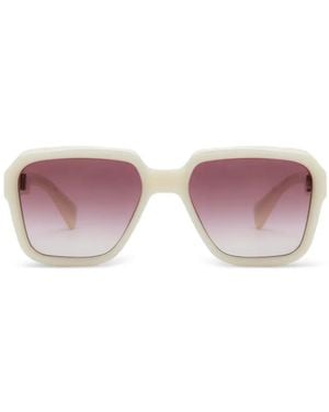 Jacques Marie Mage Alfred Square-Frame Sunglasses - Pink