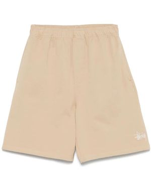 Stussy Katoenen Trainingsshorts - Naturel