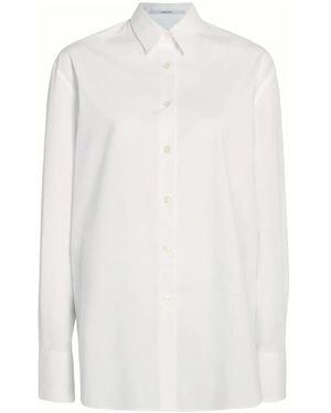 Another Tomorrow Organic Cotton Shirt - White