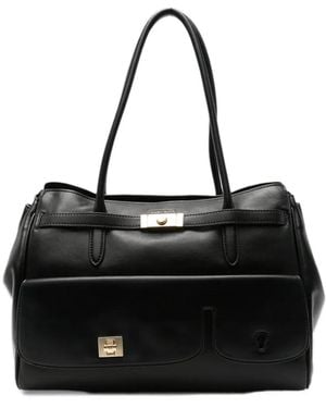 Marc Ellis Holley Twist-Lock Shoulder Bag - Black