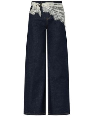 Liu Jo Flare Jeans With Bandana - Blue
