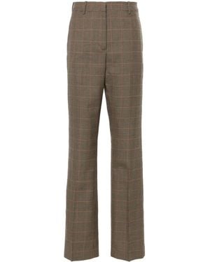 Golden Goose W's New Relaxed Pant Pied De Poule Check Clothing - Grey