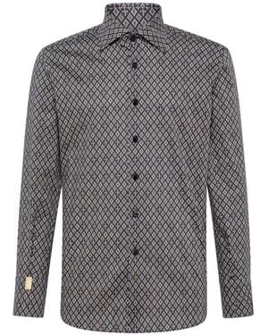 Billionaire Chemise À Motif Géométrique - Grey