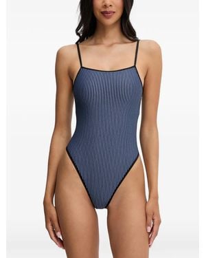 Nike Maillot De Bain À Rayures - Bleu