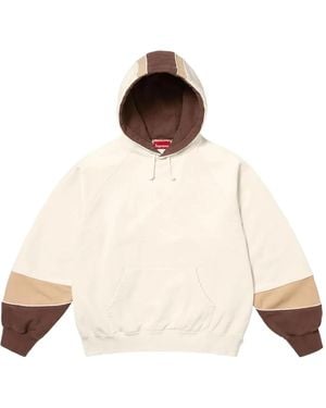 Supreme Panelled Hoodie - Natural