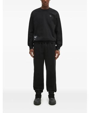 thisisneverthat Elasticated-Ankle Track Pants - Black